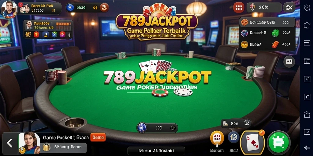 Tampilan gameplay Poker yang seru di 789JACKPOT.