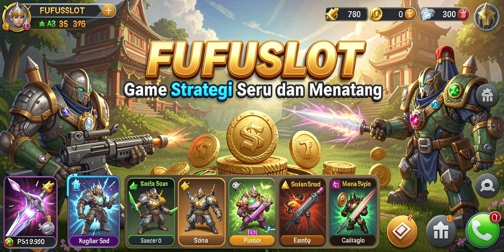 Tangkapan layar FUFUSLOT menampilkan aksi pertempuran strategi yang mendebarkan.