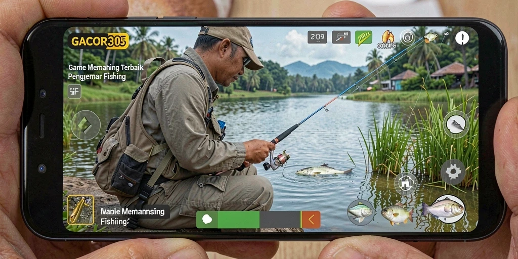 Screenshot GACOR305 menampilkan gameplay memancing yang seru dan menarik.
