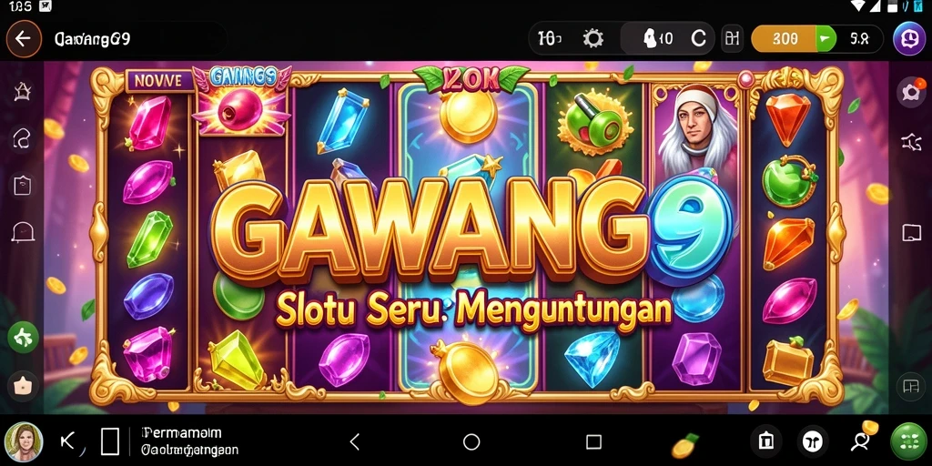 Tampilan gameplay mendebarkan dari GAWANG69 yang penuh warna.