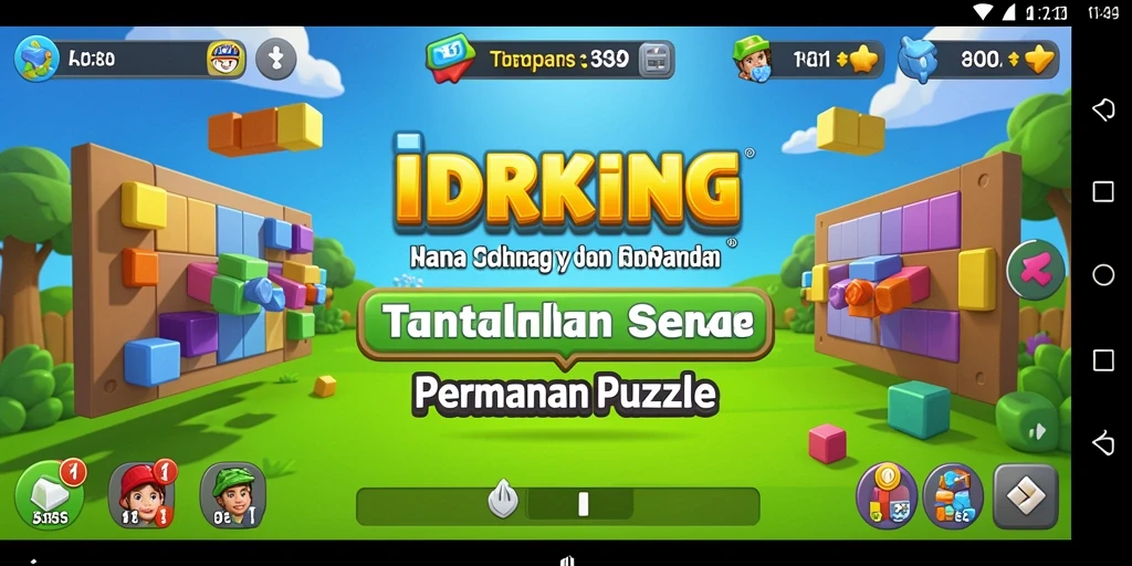 Tampilan menarik dari gameplay Puzzle IDRKING yang penuh tantangan.