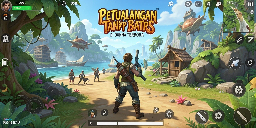 Tampilan gameplay LI789 menampilkan petualangan di dunia terbuka.