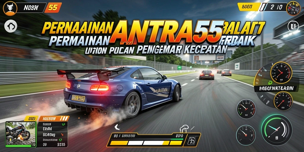 Gameplay racing yang menegangkan dan seru di MANTRA55.