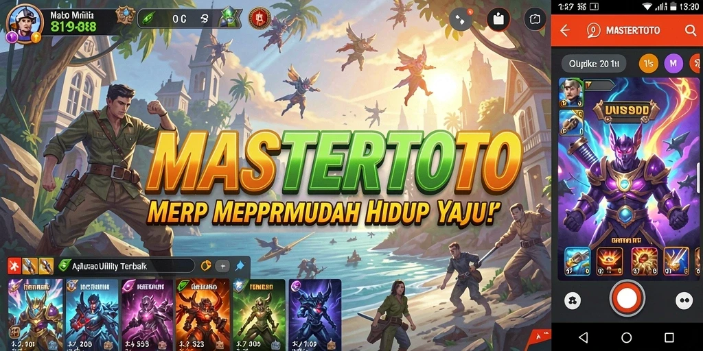 Tampilan antarmuka MASTERTOTO yang sederhana dan intuitif.