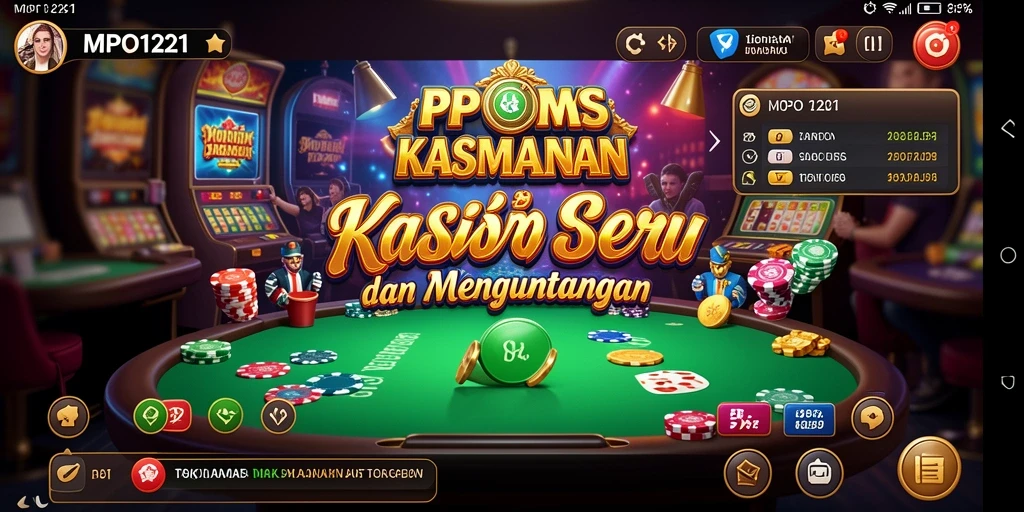 Screenshot gameplay MPO1221 yang menampilkan keseruan permainan Kasino.