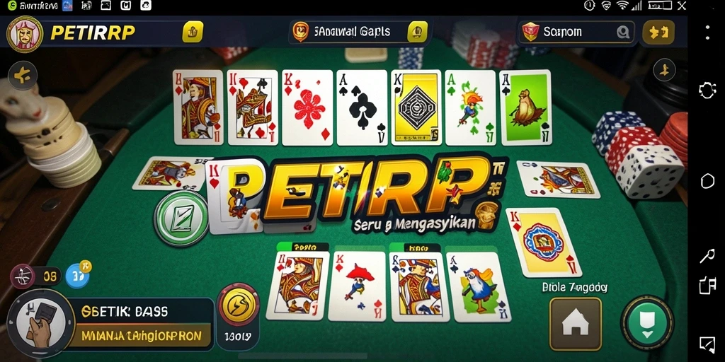 Tampilan gameplay PETIRRP menunjukkan serunya permainan Gaple.