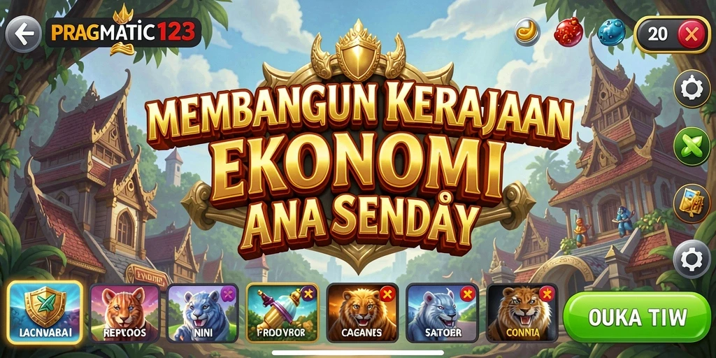 Screenshot gameplay PRAGMATIC123 dengan tampilan usaha yang berkembang.