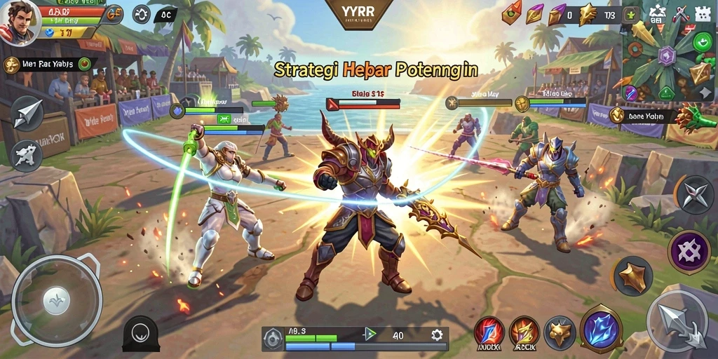 Tampilan gameplay YYRR dengan strategi yang mendalam dan imersif.